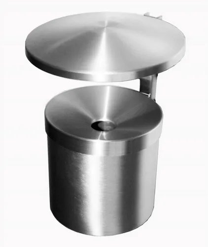 Szagato Aschenbecher Wand Aschenbecher mit Dach Aluminium Wandascher rostfrei, Made in Germany