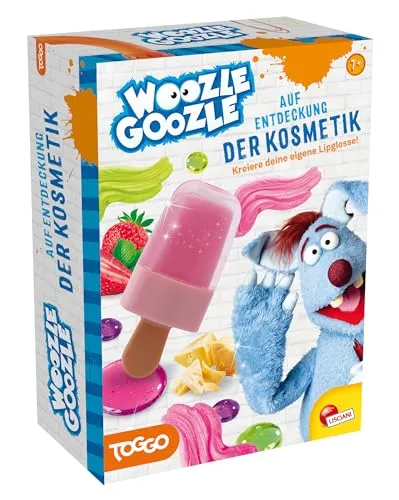 Lisciani - WOOZLE GOOZLE - Auf Entdeckung Der Kosmetic - Experimente für Kinder ab 7 Jahren - Kosmetikwissenschaft zum Selbermachen: Lipgloss im Eisförmchen - Hergestellt in Italien