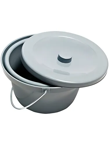 Hygieneeimer für Dusch- und Toilettenstuhl mit Deckel von Drive Medical