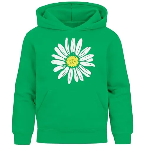 Neverless Kinder Hoodie mit Blumen Aufdruck - Stylischer Kapuzenpullover für Mädchen, ideal für Schule und Freizeit. Kuschelig warm und pflegeleicht, sorgt er für gute Laune mit bunten Designs und Bewegungsfreiheit.