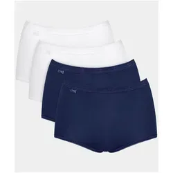 sloggi Maxislip Basic+ (4er Pack) Baumwollmischung, weiche Nähte, hohe Taille, elastisch bunt 52