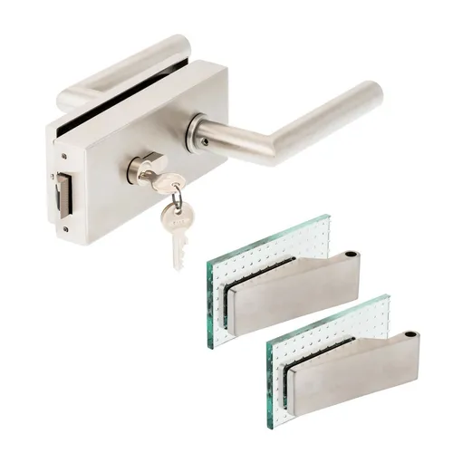 Glastürbeschlag Q PZ + Studio Bänder Edelstahl