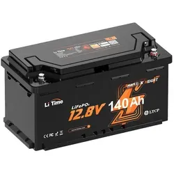 LiTime 12V 140Ah H190 Bluetooth Lithium Batterie für Wohnmobile - Leistungsstarke LiFePO4 Batterie mit Bluetooth-Funktion, ideal für Camping und mobile Anwendungen. Wartungsfrei, langlebig und mit 5 Jahren Garantie.