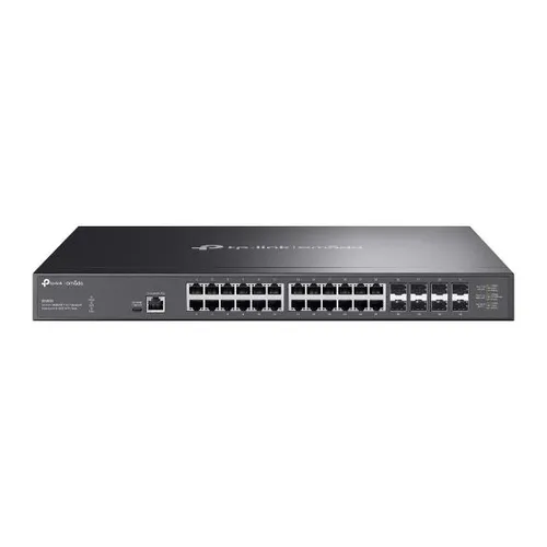 TP-LINK Omada SX3832 V1.6 - L2+ Managed Switch - Netzwerk-Switch mit 24 Ports für hohe Geschwindigkeiten bis zu 10G, ideal für leistungsstarke Netzwerkinfrastrukturen und Rack-Montage.