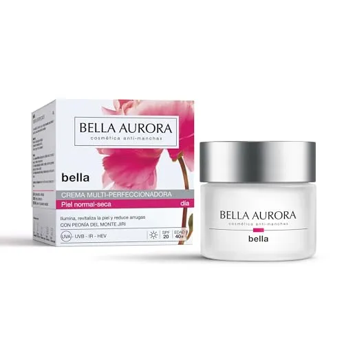 Bella Aurora Multi-Perfecting Day Cream 40+ - Tagespflege für strahlende Haut ab 40, die Hautunreinheiten reduziert und intensiven Feuchtigkeitsschutz bietet.