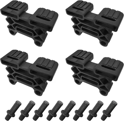 4x Lattenhalter 38 x 8 mm + 8X Bolzen Haltestifte 11 mm Lattenrost Kappen Halter