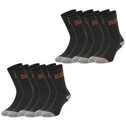 Black + Decker Sportsocken Black & Decker Essential Crew (6-Paar) Work Arbeitssocken im 6er 9er 12er Pack schwarz 43-46