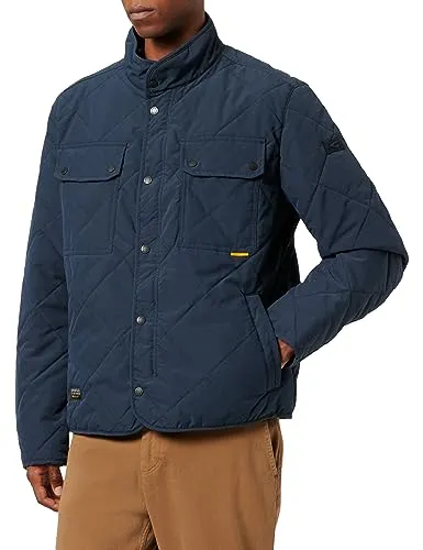 camel active Steppjacke Blouson mit Diamant Steppung - Funktionsjacke in NIGHT BLUE, aus 100% Polyester, mit Stehkragen und Regular Fit für optimalen Tragekomfort und Stil.