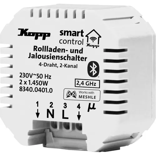 Kopp Smart-control Schaltaktor für Rollladen-, Jalousien- und Markisensteuerung