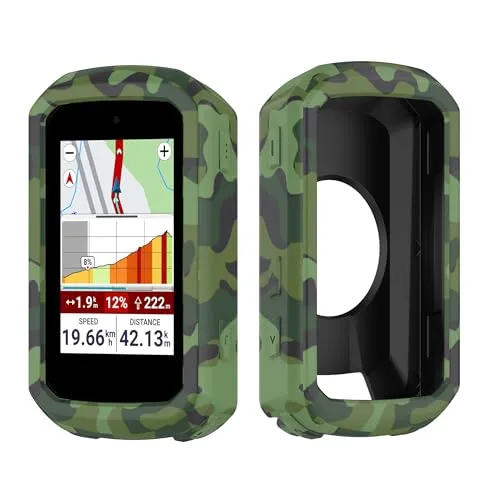 Rojeuinn hülle Passend für Garmin Edge 550/580 2025 Zubehör Silikon Schutzhülle, Anti-Fall -Tarnfarbe
