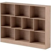 Costway Bücherregal 10 Fächer aus Holzwerkstoff - Praktisches Bücherregal mit 10 Fächern für vielseitige Nutzung. Robuste Konstruktion aus Holzwerkstoff, bis 170 kg belastbar. Ideal für Bücher, Pflanzen und persönliche Gegenstände.