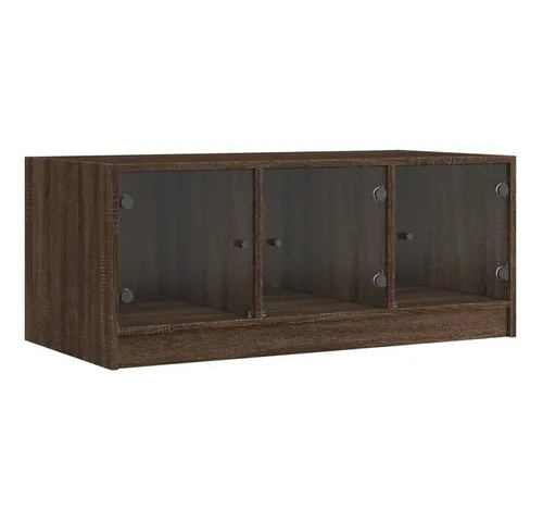 furnicato Couchtisch Moderner 102x50x42 cm in Braun Eichen-Optik mit Stauraum - Moderne Eleganz trifft auf Funktionalität: Dieser Couchtisch aus hochwertigem Massivholz bietet großzügigen Stauraum und fügt sich harmonisch in jedes Wohnzimmer ein. Ideal für stilvolle Präsentationen und Ordnung.