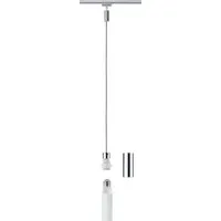 Paulmann Hochvolt-Schienensystem-Leuchte E27 20W LED Chrom - Lampen für individuelles Design: Kombinierbar mit URail 2Easy Schirmen, optimal für stimmungsvolle Beleuchtung über Esstischen oder Tresen.