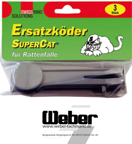 SuperCat® Köder für Rattenfalle Ersatzköder 3er Pack Naturköder    950307561