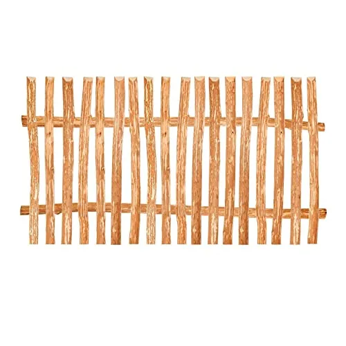 BooGardi Zaunelement Haselnuss · 144 Größen · 120 x 200 cm (5-6 cm) · Staketenzaun Bausatz für Lattenzaun/Bretterzaun · Gartenzaun Holzzaun