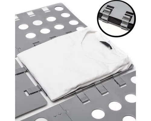 Goods+Gadgets Faltbox Profi Wäschefalter (Falthilfe), Wäsche-Faltbrett Hemdenfalter