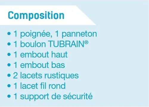 Zubehörbeutel gerader Haken TORBEL für Tubrain