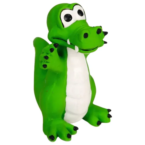 Beeztees Hundespielzeug Krokodil grün 12x10x10cm für Hunde aus Latex