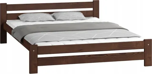 Hochwertiges Holzbettgestell 160x200 cm – Robust & Stilvoll in Walnuss