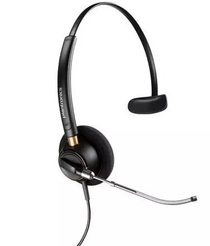 Plantronics HW510V EncorePro - Kabelgebundenes Mono Headset, Noise Cancelling für optimale Sprachqualität im Call Center