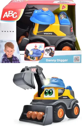 ABC Danny Digger - Volvo Bagger - RC-Modelle mit beweglichem Ausleger, Licht- und Soundeffekten. Ideal für Kinder ab 2 Jahren, sorgt für stundenlangen Spielspaß.