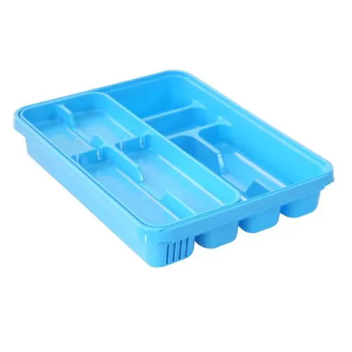 Axentia Besteckkasten, Besteckeinsatz für alle Schubladen, zusätzlicher Stauraum durch verschiebbaren Einsatz, Maße: 39 x 30,5 x 7 cm, durch stabilen, hochwertigen Kunststoff, leichte Reinigung, Einlegeboden für Besteck, Messer, Kochlöffel, Gabel, Küchenhelfer