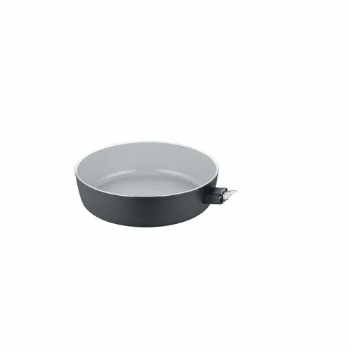 Berndes Grau Aluminium Bräter, 24 cm - Pfanne aus hochwertigem Aluminium mit 2,6 Litern Volumen, perfekt für gleichmäßiges Garen und Braten, ideal für Familiengerichte.