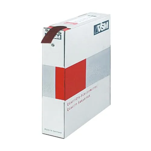 VSM Schleifgeweberolle KK114F - 40x50000mm, Korn 240 - Zubehör für Elektrowerkzeug: Hochwertige Schleifgeweberolle mit langer Standzeit, ideal für Metallbearbeitung und andere Werkstoffe, in praktischer Abreißbox mit integriertem Messer.