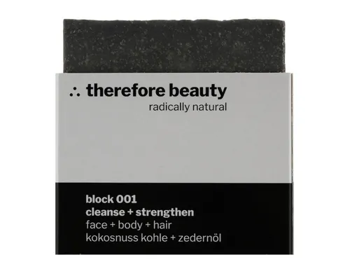 therefore beauty block 001 cleanse + strengthen Seife 100 g