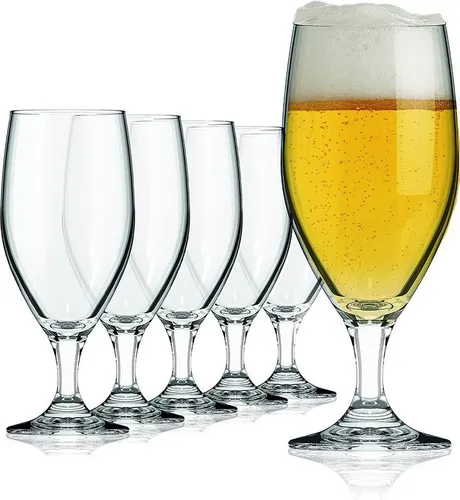Sahm Biergläser Set 0,3 Liter - Vienna Pokal Biertulpe (6 STK) - Biergläser Set für stilvolles Genießen, ideal für die Degustation von Gourmet-Bieren. Spülmaschinengeeignet und aus 100% recyclebarem, bleifreiem Glas für höchste Klarheit.