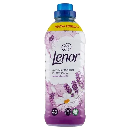 Lenor Flüssiger Weichspüler Lavendel und Kamille, 840 ml in weiß von Lenor
