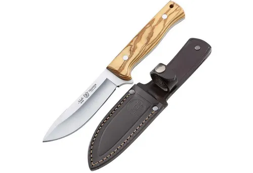 Nieto Universalmesser Trapper - Robust und Vielseitig - Taschenmesser mit Full Tang Konstruktion und 4mm Klingenstärke, ideal für Outdoor-Aktivitäten. Hochwertiger AN.58 Stahl und elegantes Veilchenholz-Griffmaterial.