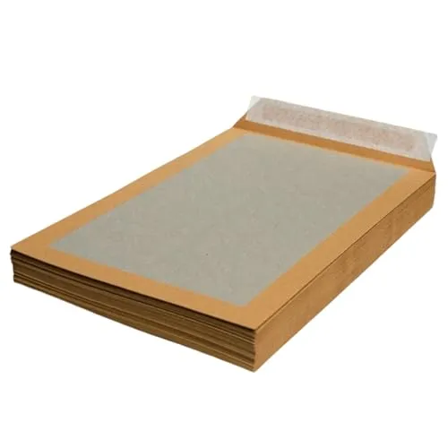 Papprückwandtaschen B4 ohne Fenster braun (125 Stück) - Praktische B4 Versandtaschen aus robustem Natronpapier und Graupappe. Ideal für den sicheren Versand von Maxi- und Großbriefen. Einfach zu verschließen dank Haftklebung mit Abziehstreifen. Hergestellt in Deutschland.
