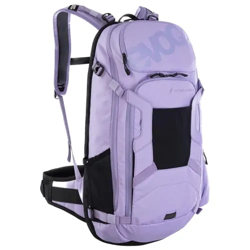 Evoc FR Trail E-Ride 20 Purple Rose M/L - Rucksack für E-Mountainbiking mit LITESHIELD BACK PROTECTOR für 95% Schockabsorption und optimiertem Akkufach. Ideal für Abenteurer, die Sicherheit und Komfort schätzen.