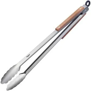 Westmark Grillzange Classic Wood 16292270, 44cm, Griff mit Holz, aus Edelstahl