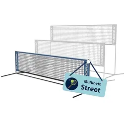 Hudora höhenverstellbares Netz für Tennis, Badminton und Federball - Netze für Tennis, Badminton und Funsportarten, höhenverstellbar für vielseitigen Familienspaß – ideal für Garten, Park oder Strand, robust und langlebig.