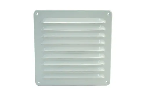 Marley Aluminium Lüftungsgitter 195x195 weiß wetterfest 027