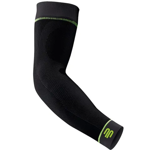 Bauerfeind Sports Unisex Compression Sleeves Arm - lang schwarz - Bandagen mit medizinisch wirksamer Kompression für bessere Durchblutung, mehr Power und schnellere Regeneration. Atmungsaktive High-Tech-Mikrofaser sorgt für hohen Tragekomfort und schützt vor Verletzungen.
