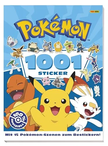 Pokémon: 1001 Sticker: Activitybuch mit 15 Pokémon-Szenen zum Bestickern! Pokémo