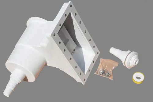 Karibu Skimmer mit Schlauchpaket - Skimmer für Karibu Pools, inklusive Installationszubehör für einfache Montage und optimale Wasserreinigung.