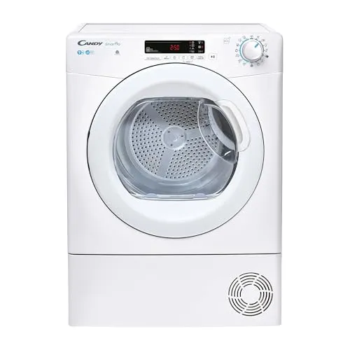 CANDY CSOE C9DG-S Kondenstrockner - Trockner mit 9 kg Fassungsvermögen und Easycase-Kondenswasserbehälter, smarte Wi-Fi + Bluetooth Bedienung für modernen Komfort.