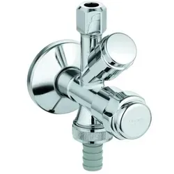 Grohe WAS Kombi-Eckventil 41073000 - Sanitärinstallation mit GROHE StarLight® Chromoberfläche, ideal für Wandmontage und sorgt für eine zuverlässige Wasserabsperrung.