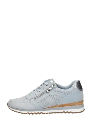Marco Tozzi Damen Sneaker mit weichem Feel Me Wechselfußbett - Veganer Sneaker in modernem Design mit praktischem Reißverschluss für schnellen Einstieg und individueller Fußbettanpassung. Ideal für stilvolle Outfits und komfortables Tragen.