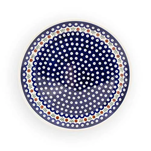 Original Bunzlauer flacher Teller/Pizzateller/Kuchenteller Ø 33,0 cm im Dekor 41