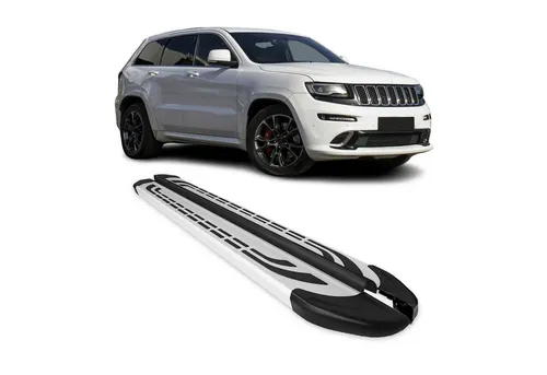 OMAC Kfz-Schmutzfänger Trittbretter für Jeep Grand Cherokee 2011-2021 - Hochwertige Aluminium Trittbretter im 2-tlg. Set, rutschfest und stabil. Ideal für sicheren Ein- und Ausstieg, schützt die Karosserie vor Kratzern und Stößen. Perfekte Ergänzung für Ihr Fahrzeug!