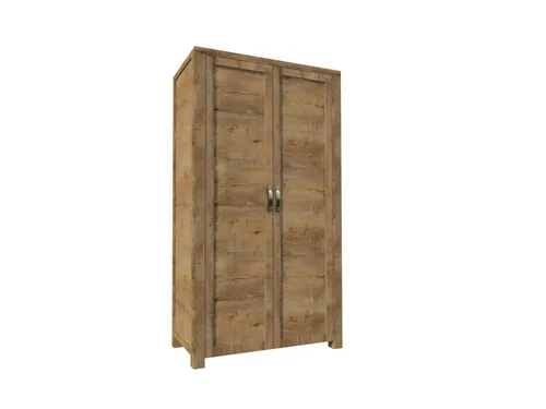Garderobenschrank Beige 2-türig mit Einlegeboden - Moderner Garderobenschrank aus Holz, ideal für das Schlafzimmer. Mit 2 Türen und zusätzlichem Einlegeboden bietet er viel Stauraum und ist pflegeleicht.