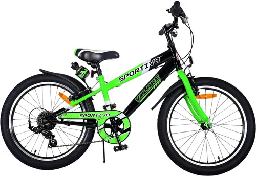 Volare Kinderfahrrad Sportivo - 20 Zoll - 7 Gänge für Jungen - Robustes 20 Zoll Kinderfahrrad mit 7 Gängen und Aluminiumfelgen, ideal für Jungen von 6-8 Jahren, 85% vormontiert für schnellen Aufbau.