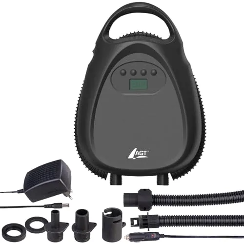AGT SUP-Pumpe 12V: Akku-Luftpumpe für SUP-Boards