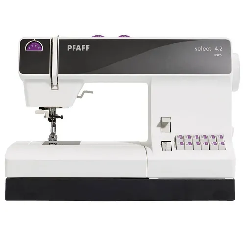 Pfaff select 4.2 Nähmaschine - Vielseitige Nähmaschine mit Original-IDT-System für gleichmäßigen Stofftransport, integriertem Nadeleinfädler und 40 Stichen für kreatives Nähen.