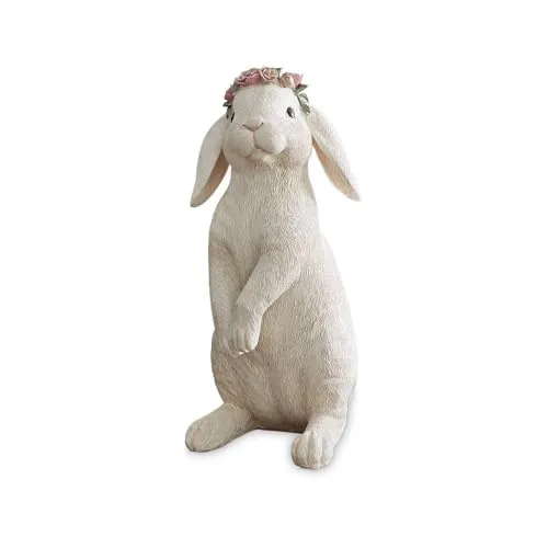 Loberon Deko Hase Sweety | Handbemalte Figur für Ostern - Sammlerfigur aus Polyresin, liebevoll handbemalt und ideal als Blickfang für Ihre Osterdekoration. Nachhaltig und langlebig für kreative Gestaltungsmöglichkeiten.